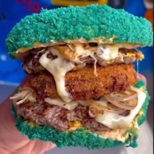 Bleu Takis Burger