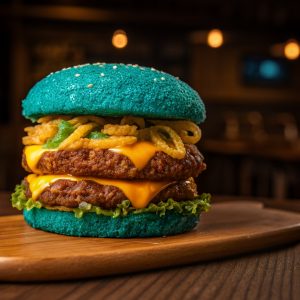 Bleu Takis Burger