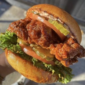 Chipotle Poulet Chicken burger