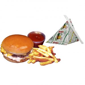 Beef Burger, fries & Bonjus
